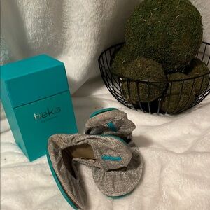 Tieks by Gavrieli Silver Ballet Flats